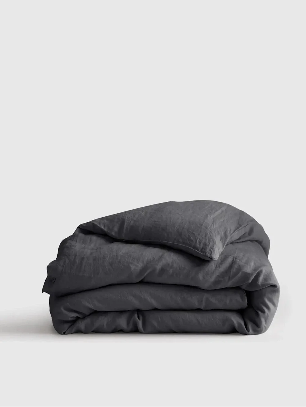 Quince European Linen Duvet Charcoal King /cal King NWT